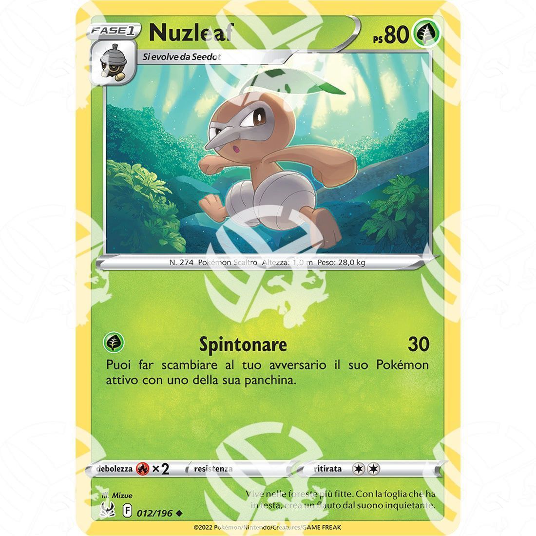 Origine Perduta - Nuzleaf - 012/196 - Warcard