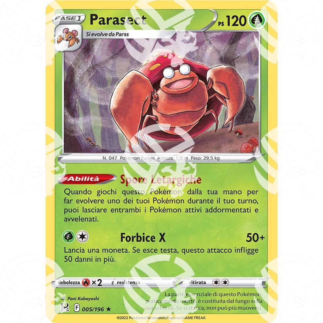 Origine Perduta - Parasect - 005/196 - Warcard