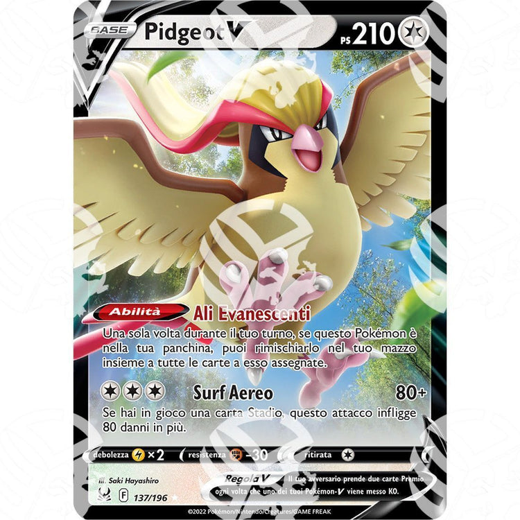 Origine Perduta - Pidgeot V - Ultra Rare 137/196 - Warcard