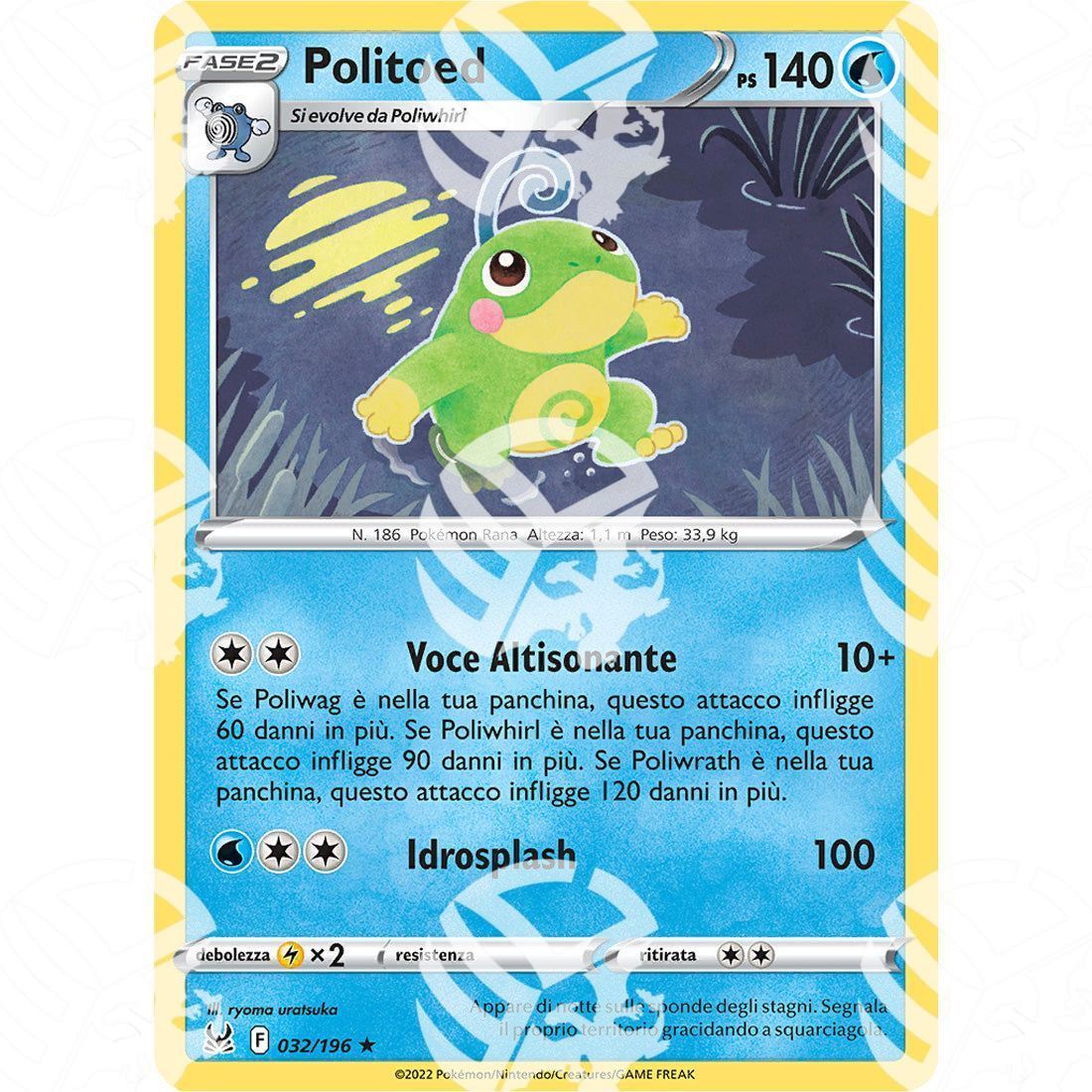 Origine Perduta - Politoed - 032/196 - Warcard