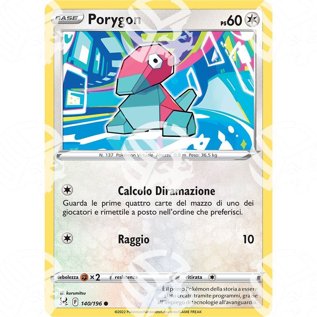 Origine Perduta - Porygon - 140/196 - Warcard