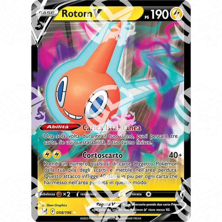 Origine Perduta - Rotom V - Ultra Rare 058/196 - Warcard