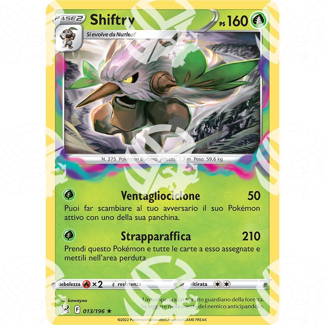 Origine Perduta - Shiftry - Holo Rare 013/196 - Warcard