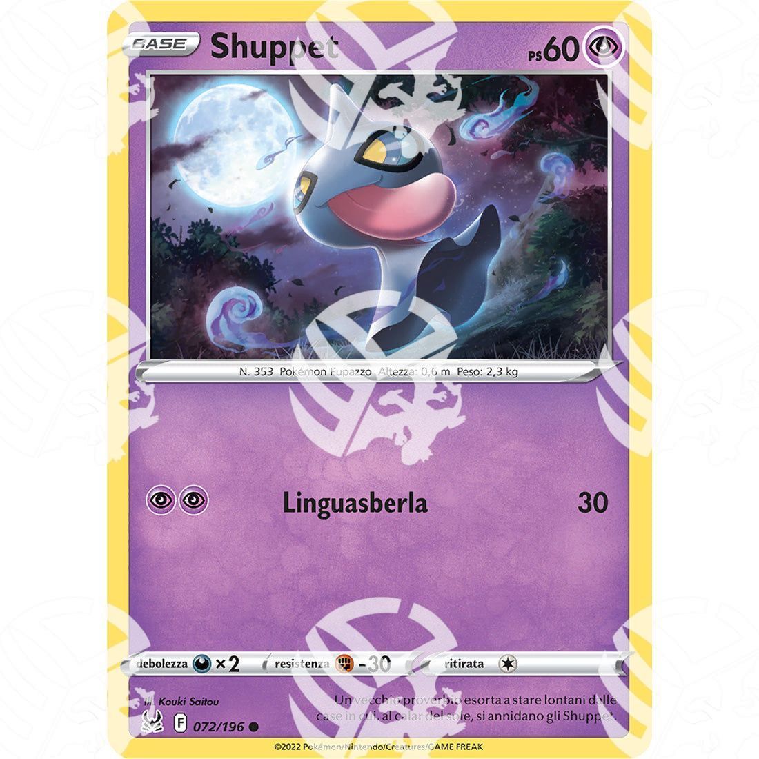 Origine Perduta - Shuppet - 072/196 - Warcard