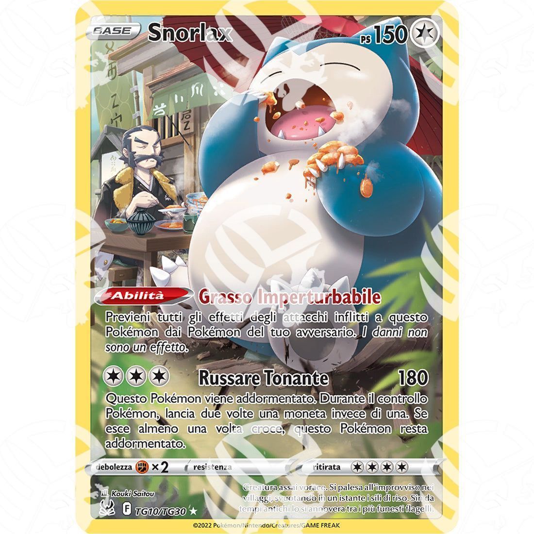 Origine Perduta - Snorlax - Secret Rare TG10/TG30 - Warcard