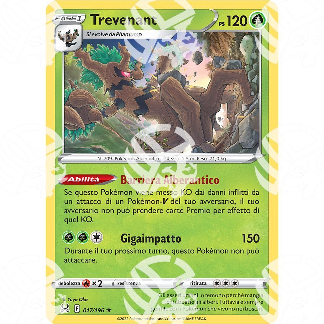 Origine Perduta - Trevenant - Holo Rare 017/196 - Warcard