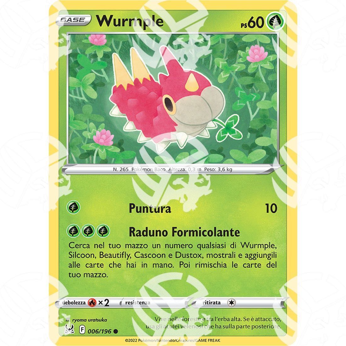 Origine Perduta - Wurmple - 006/196 - Warcard