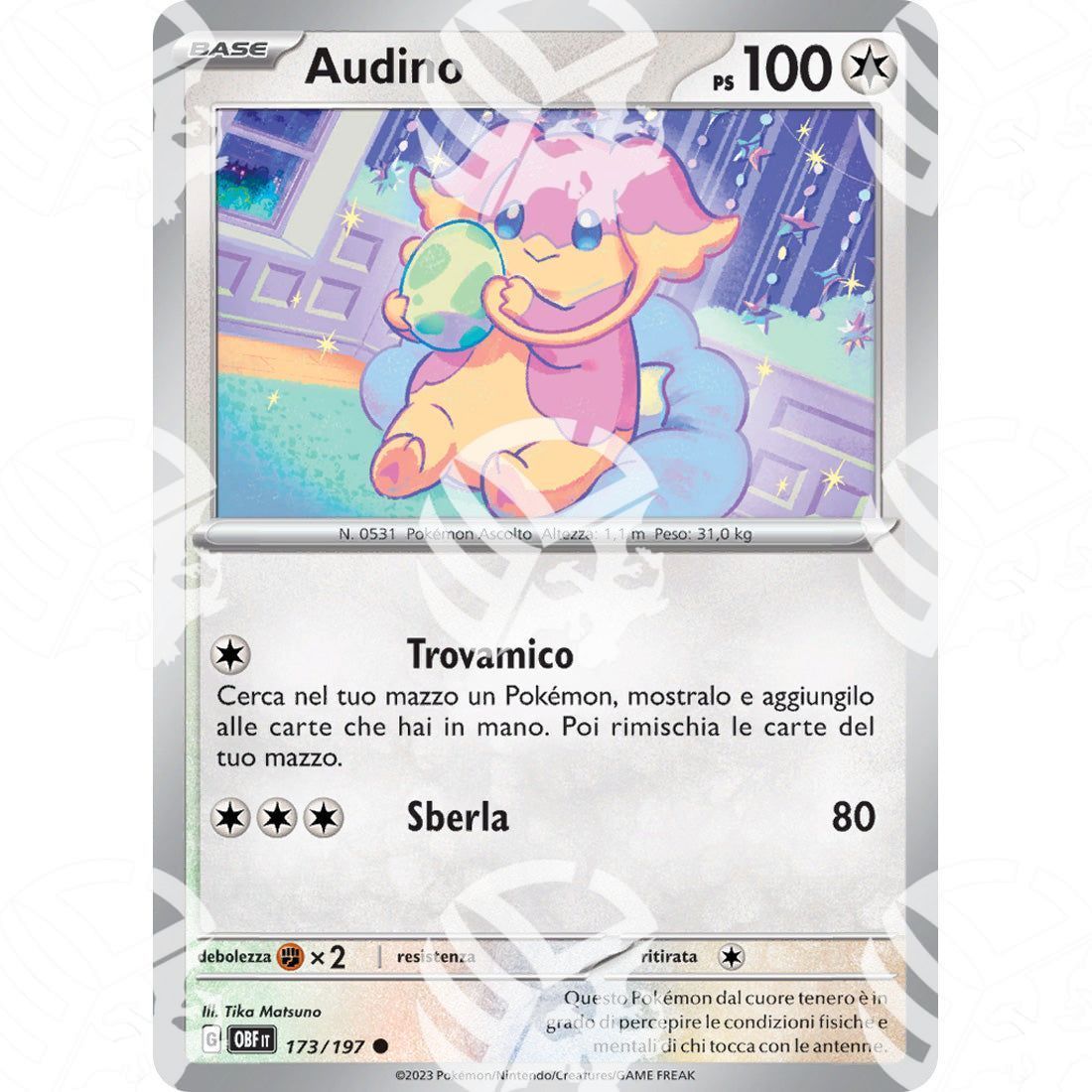 Ossidiana Infuocata - Audino - 173/197 - Warcard - Ossidiana Infuocata - Audino - 173/197 i prezzi più bassi sul mercato, solo da www.warcardshop.com! Carte singole, box, buste e mazzi.