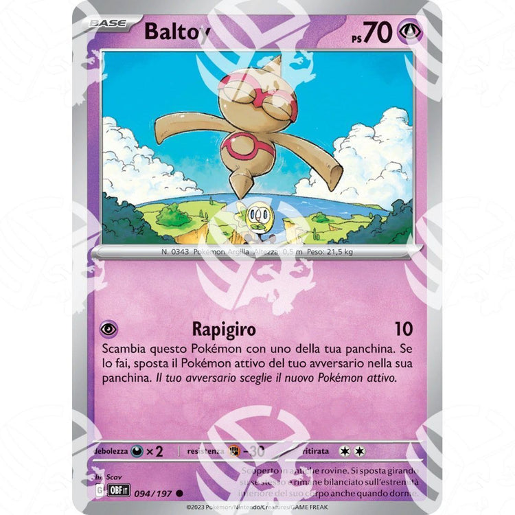 Ossidiana Infuocata - Baltoy - 094/197 - Warcard - Ossidiana Infuocata - Baltoy - 094/197 i prezzi più bassi sul mercato, solo da www.warcardshop.com! Carte singole, box, buste e mazzi.