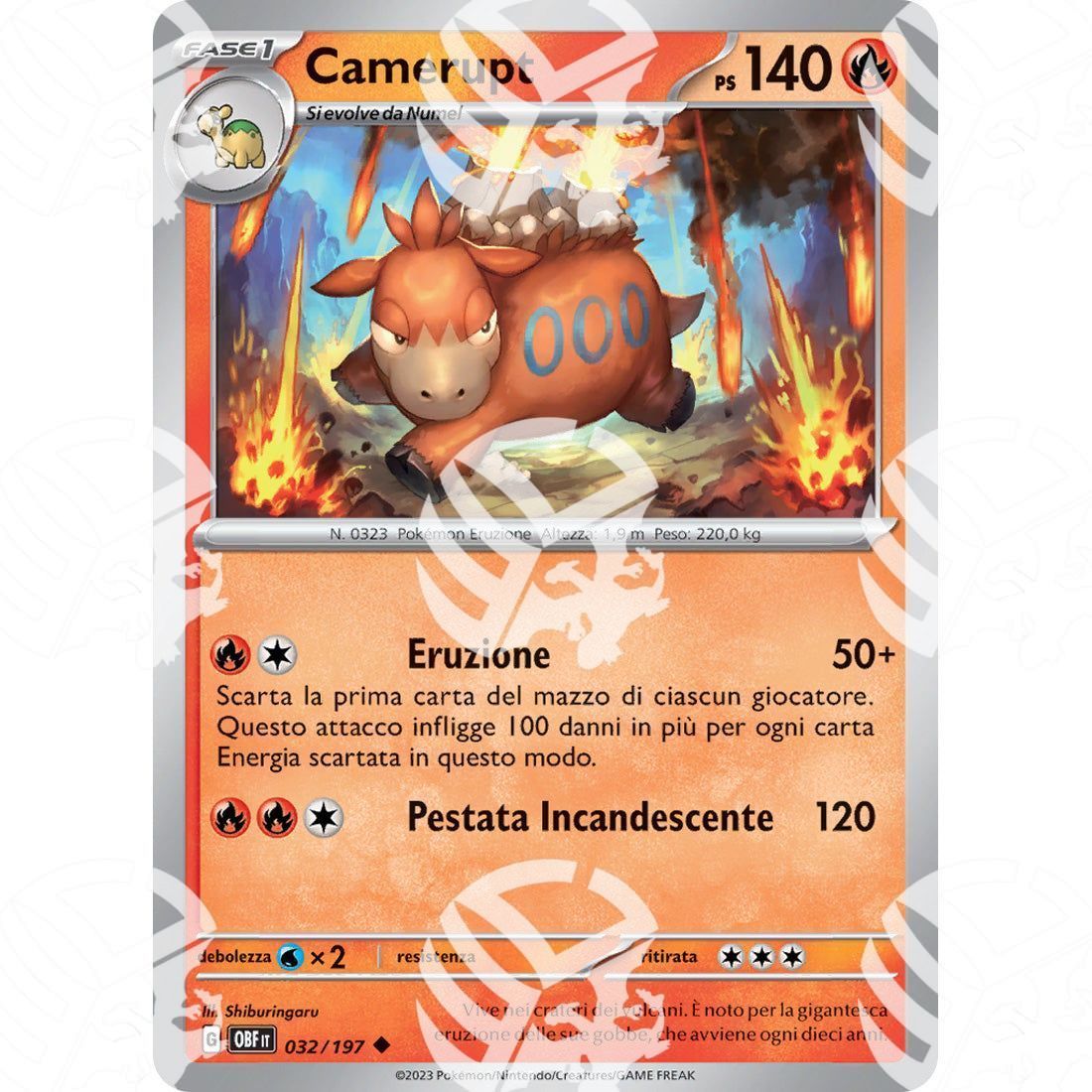 Ossidiana Infuocata - Camerupt - 032/197 - Warcard - Ossidiana Infuocata - Camerupt - 032/197 i prezzi più bassi sul mercato, solo da www.warcardshop.com! Carte singole, box, buste e mazzi.
