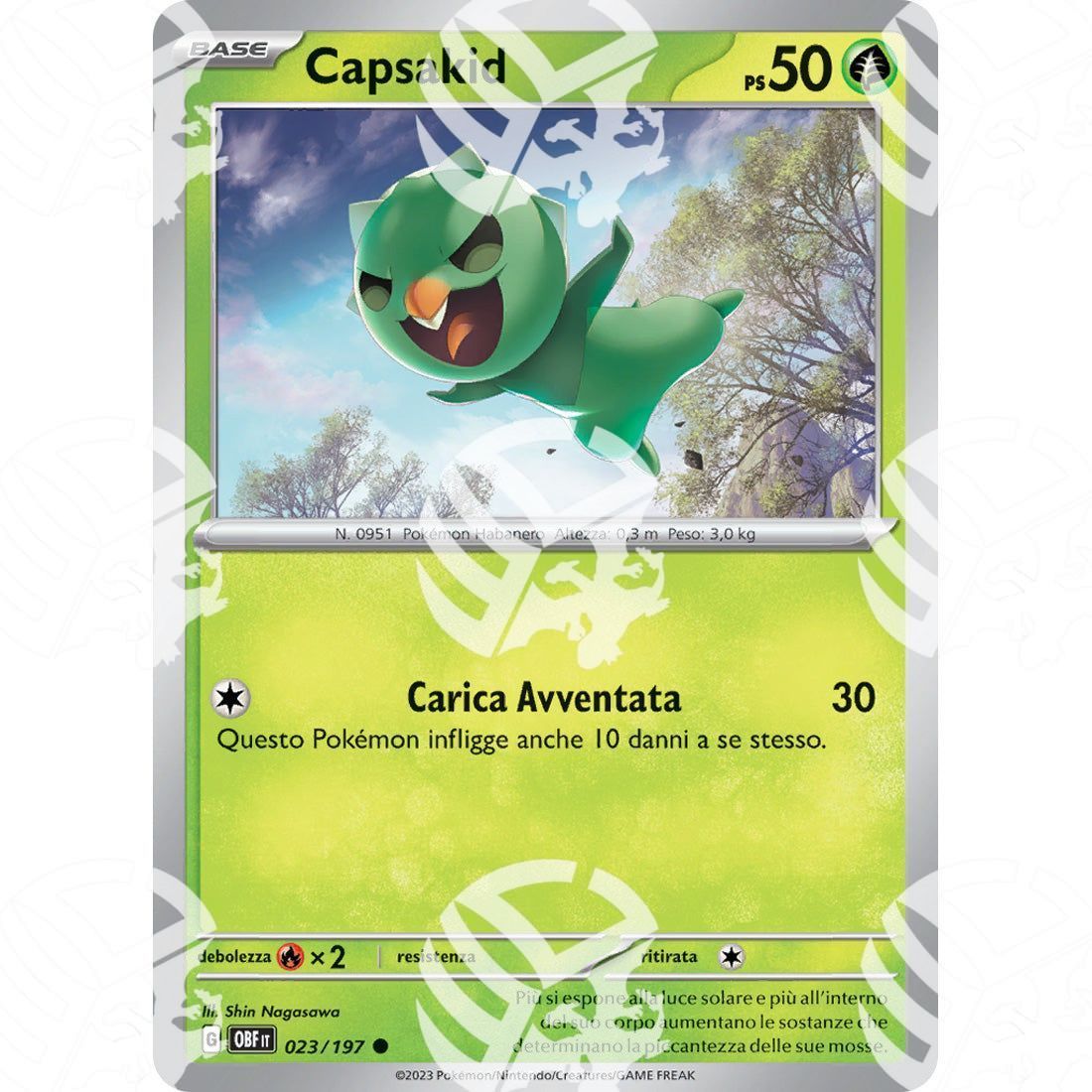 Ossidiana Infuocata - Capsakid - 023/197 - Warcard - Ossidiana Infuocata - Capsakid - 023/197 i prezzi più bassi sul mercato, solo da www.warcardshop.com! Carte singole, box, buste e mazzi.