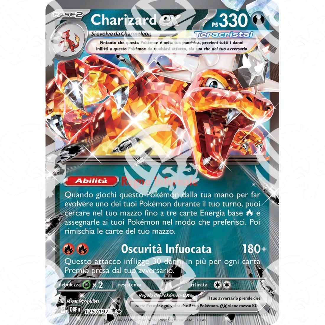 Ossidiana Infuocata - Charizard ex - 125/197 - Warcard - Ossidiana Infuocata - Charizard ex - 125/197 i prezzi più bassi sul mercato, solo da www.warcardshop.com! Carte singole, box, buste e mazzi.