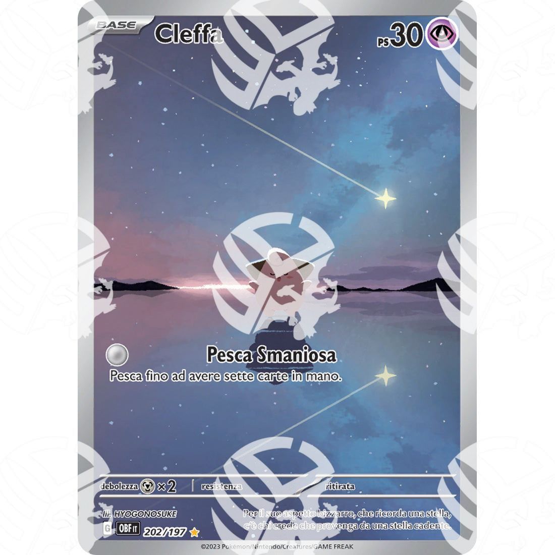Ossidiana Infuocata - Cleffa - Special Illustration Rare 202/197 - Warcard - Ossidiana Infuocata - Cleffa - Special Illustration Rare 202/197 i prezzi più bassi sul mercato, solo da www.warcardshop.com! Carte singole, box, buste e mazzi.