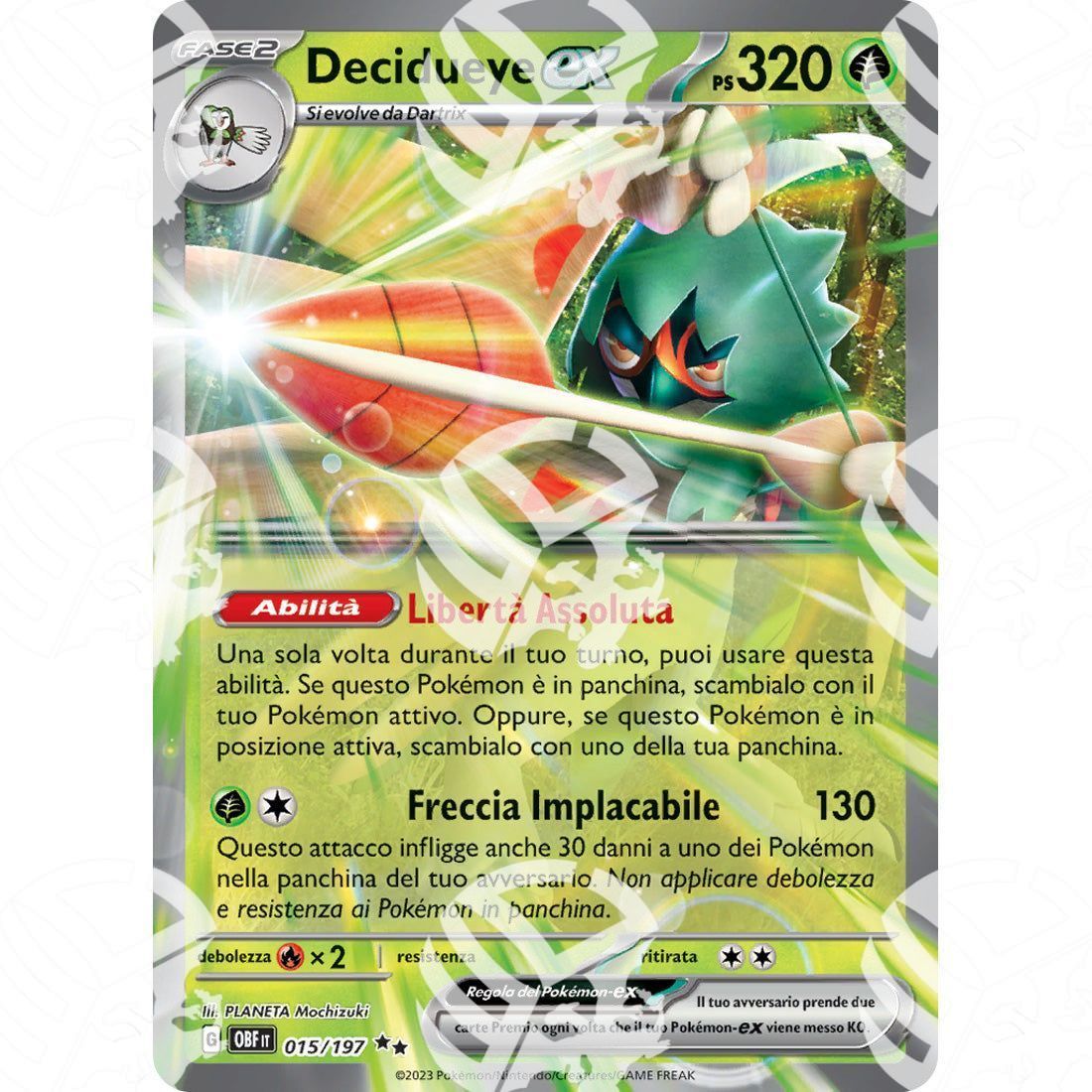 Ossidiana Infuocata - Decidueye ex - 015/197 - Warcard - Ossidiana Infuocata - Decidueye ex - 015/197 i prezzi più bassi sul mercato, solo da www.warcardshop.com! Carte singole, box, buste e mazzi.