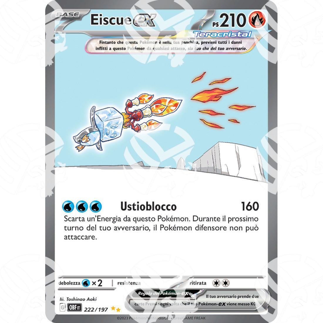 Ossidiana Infuocata - Eiscue ex - Special Illustration Rare 222/197 - Warcard - Ossidiana Infuocata - Eiscue ex - Special Illustration Rare 222/197 i prezzi più bassi sul mercato, solo da www.warcardshop.com! Carte singole, box, buste e mazzi.