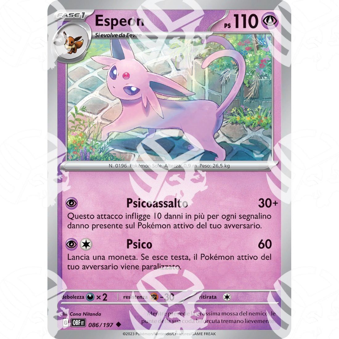 Ossidiana Infuocata - Espeon - 086/197 - Warcard - Ossidiana Infuocata - Espeon - 086/197 i prezzi più bassi sul mercato, solo da www.warcardshop.com! Carte singole, box, buste e mazzi.
