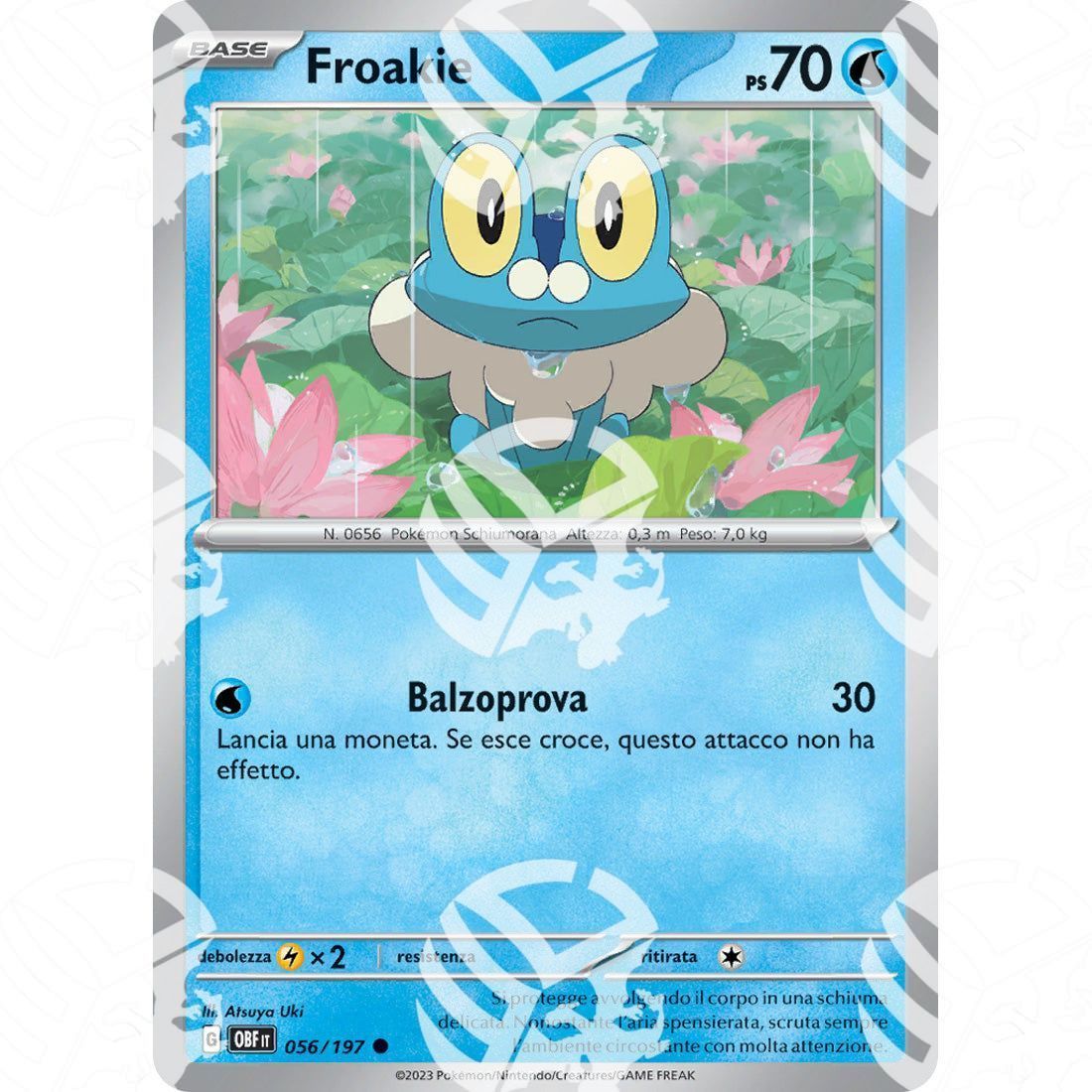 Ossidiana Infuocata - Froakie - 056/197 - Warcard - Ossidiana Infuocata - Froakie - 056/197 i prezzi più bassi sul mercato, solo da www.warcardshop.com! Carte singole, box, buste e mazzi.