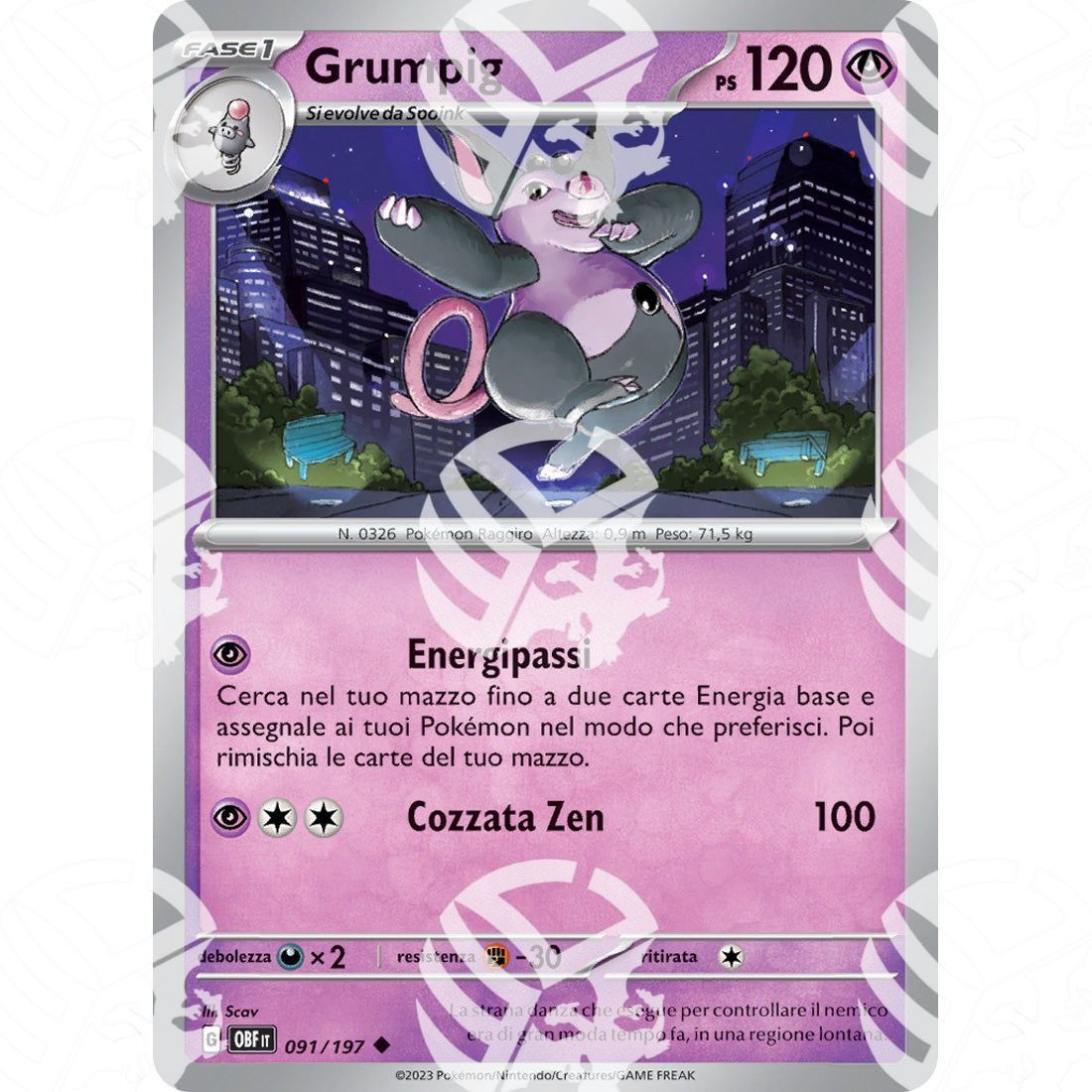 Ossidiana Infuocata - Grumpig - 091/197 - Warcard - Ossidiana Infuocata - Grumpig - 091/197 i prezzi più bassi sul mercato, solo da www.warcardshop.com! Carte singole, box, buste e mazzi.