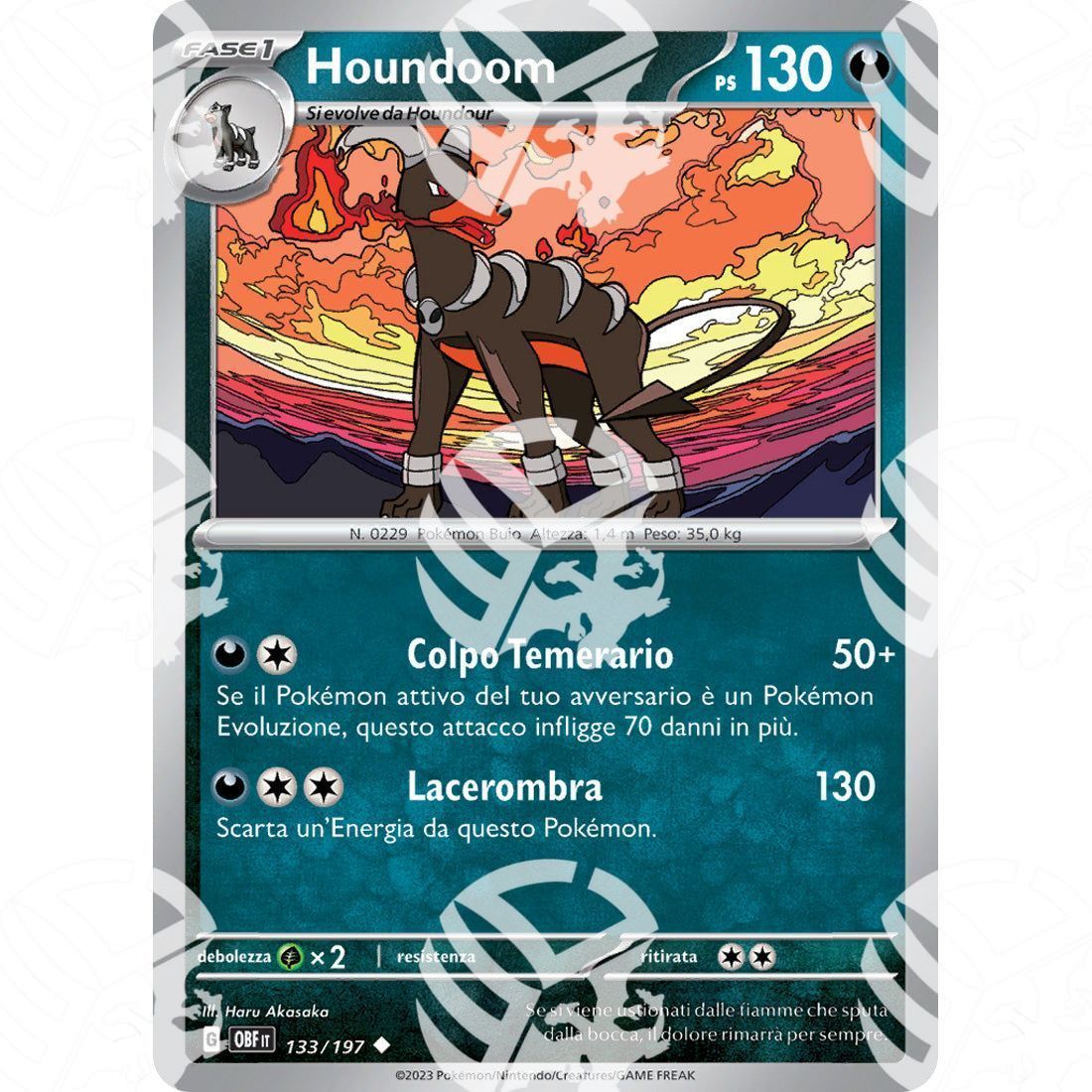 Ossidiana Infuocata - Houndoom - 133/197 - Warcard - Ossidiana Infuocata - Houndoom - 133/197 i prezzi più bassi sul mercato, solo da www.warcardshop.com! Carte singole, box, buste e mazzi.