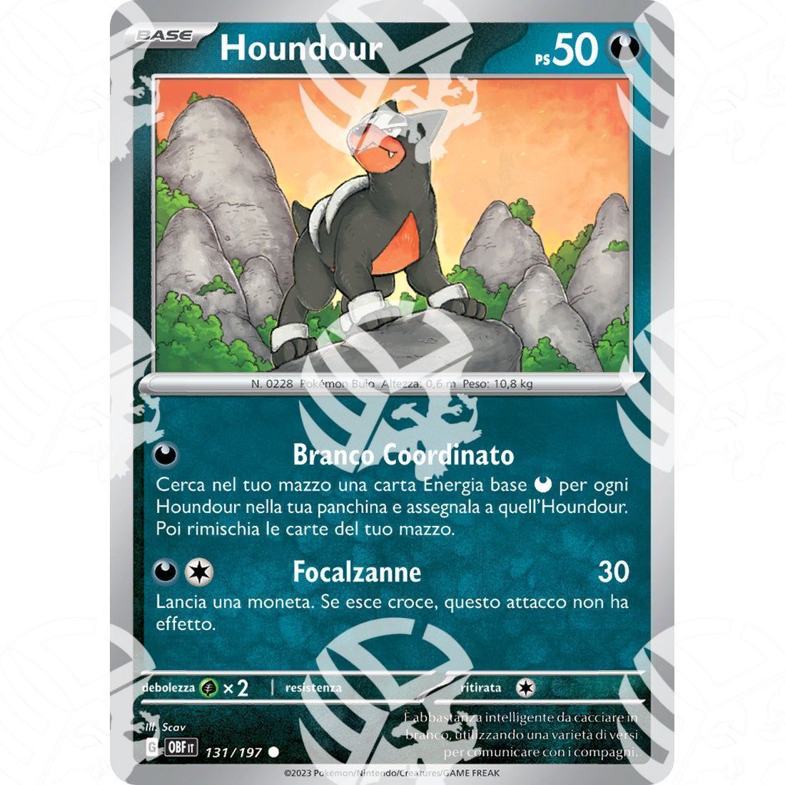 Ossidiana Infuocata - Houndour - 131/197 - Warcard - Ossidiana Infuocata - Houndour - 131/197 i prezzi più bassi sul mercato, solo da www.warcardshop.com! Carte singole, box, buste e mazzi.