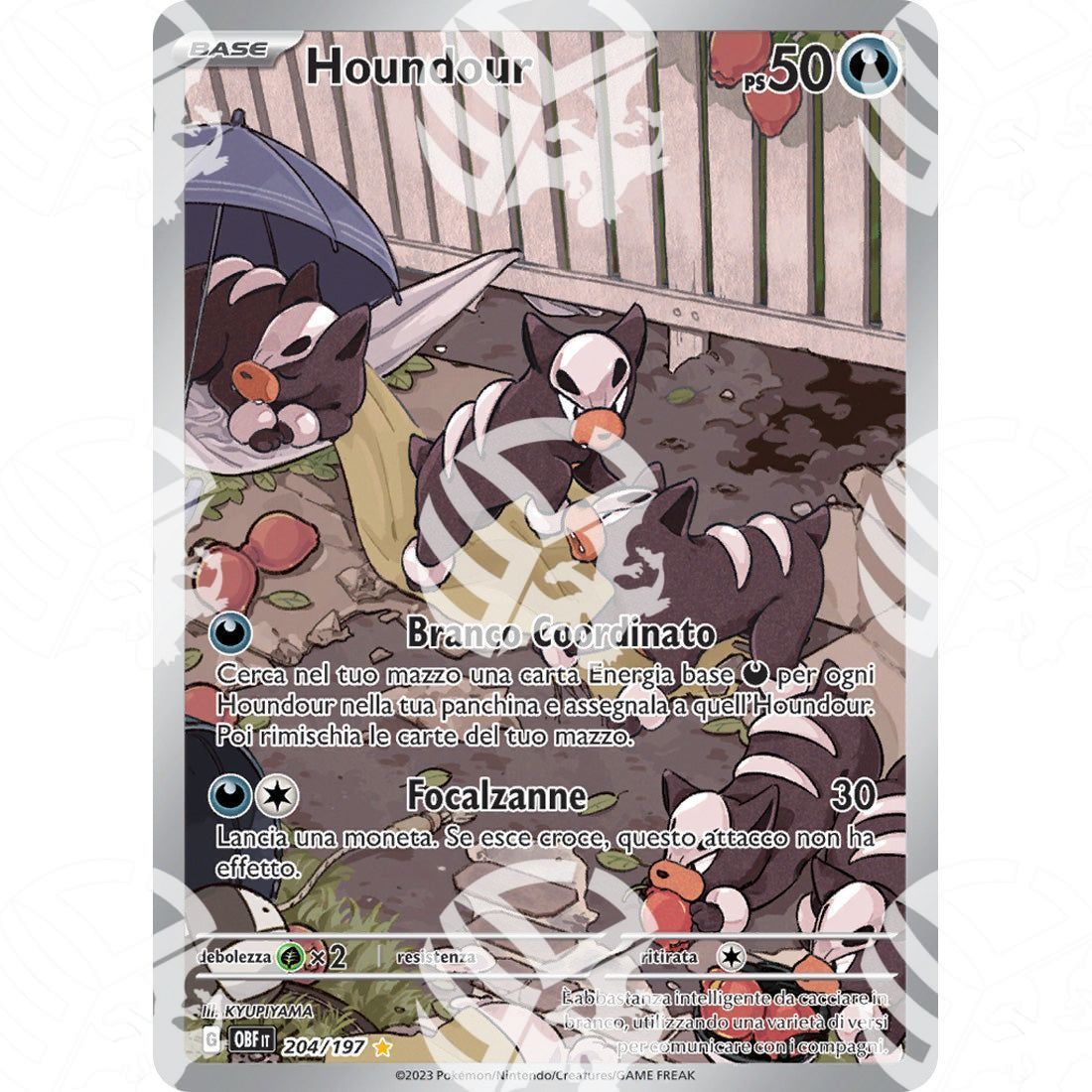 Ossidiana Infuocata - Houndour - Special Illustration Rare 204/197 - Warcard - Ossidiana Infuocata - Houndour - Special Illustration Rare 204/197 i prezzi più bassi sul mercato, solo da www.warcardshop.com! Carte singole, box, buste e mazzi.