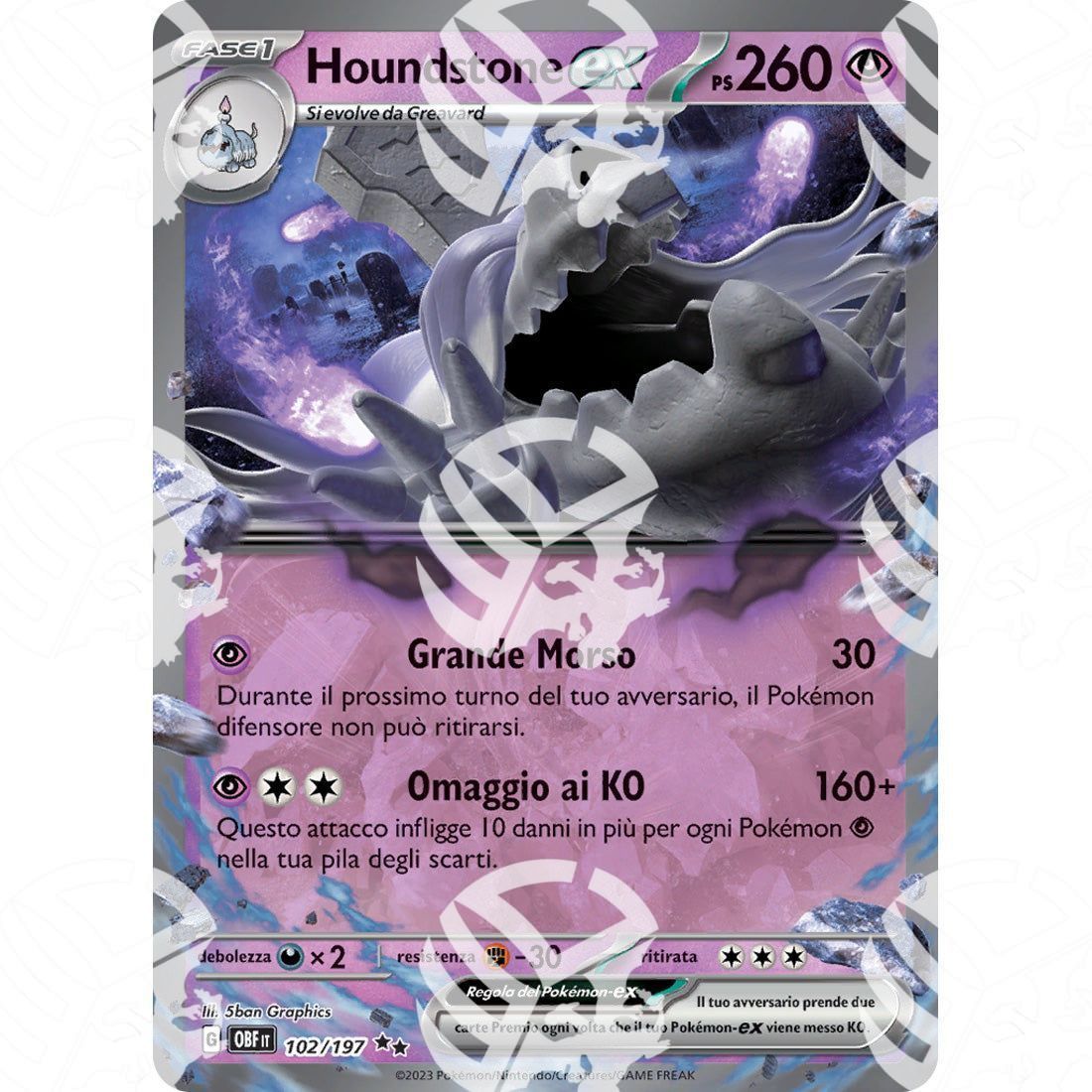 Ossidiana Infuocata - Houndstone ex - 102/197 - Warcard - Ossidiana Infuocata - Houndstone ex - 102/197 i prezzi più bassi sul mercato, solo da www.warcardshop.com! Carte singole, box, buste e mazzi.