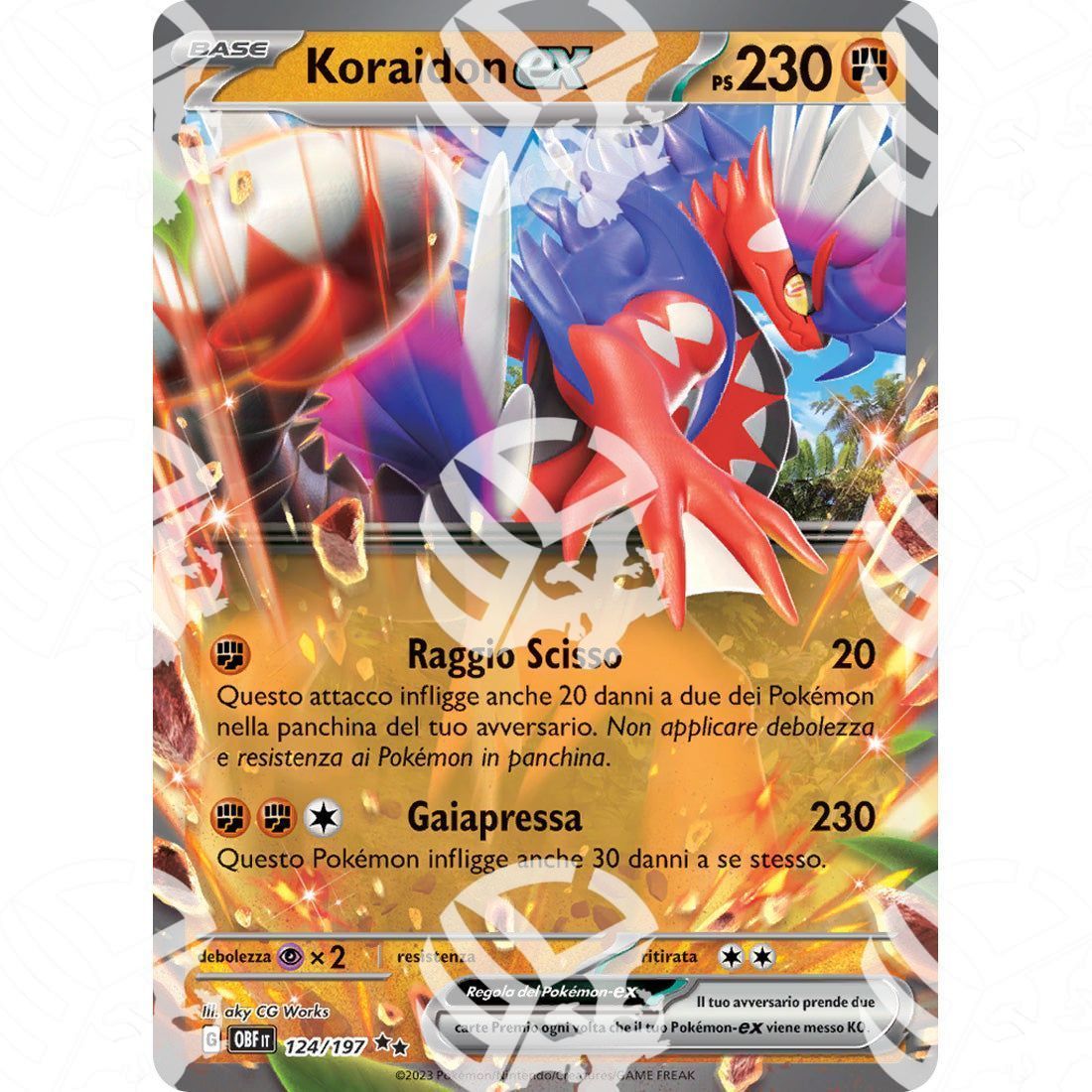 Ossidiana Infuocata - Koraidon ex - 124/197 - Warcard - Ossidiana Infuocata - Koraidon ex - 124/197 i prezzi più bassi sul mercato, solo da www.warcardshop.com! Carte singole, box, buste e mazzi.