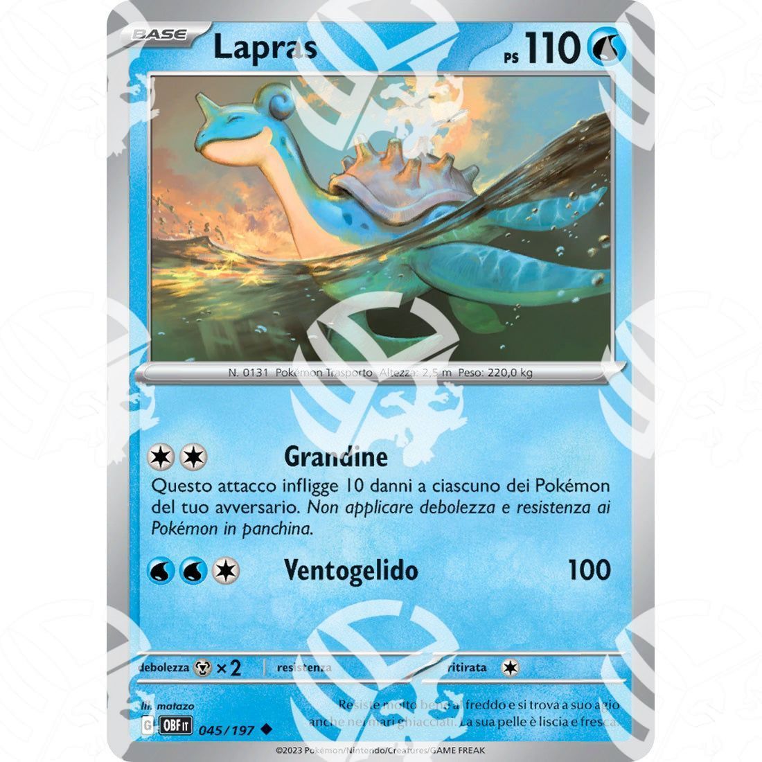 Ossidiana Infuocata - Lapras - 045/197 - Warcard - Ossidiana Infuocata - Lapras - 045/197 i prezzi più bassi sul mercato, solo da www.warcardshop.com! Carte singole, box, buste e mazzi.