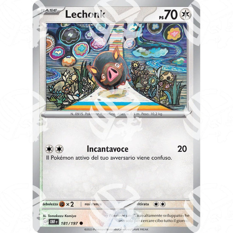 Ossidiana Infuocata - Lechonk - 181/197 - Warcard - Ossidiana Infuocata - Lechonk - 181/197 i prezzi più bassi sul mercato, solo da www.warcardshop.com! Carte singole, box, buste e mazzi.