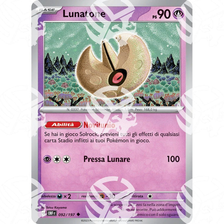 Ossidiana Infuocata - Lunatone - 092/197 - Warcard - Ossidiana Infuocata - Lunatone - 092/197 i prezzi più bassi sul mercato, solo da www.warcardshop.com! Carte singole, box, buste e mazzi.