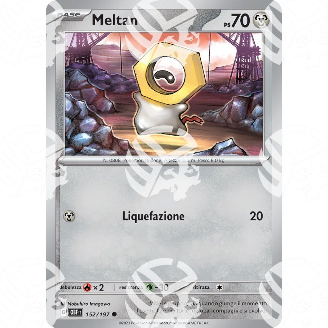 Ossidiana Infuocata - Meltan - 152/197 - Warcard - Ossidiana Infuocata - Meltan - 152/197 i prezzi più bassi sul mercato, solo da www.warcardshop.com! Carte singole, box, buste e mazzi.
