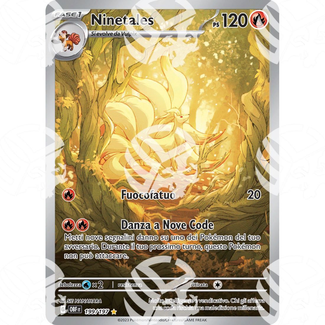 Ossidiana Infuocata - Ninetales - Special Illustration Rare 199/197 - Warcard - Ossidiana Infuocata - Ninetales - Special Illustration Rare 199/197 i prezzi più bassi sul mercato, solo da www.warcardshop.com! Carte singole, box, buste e mazzi.
