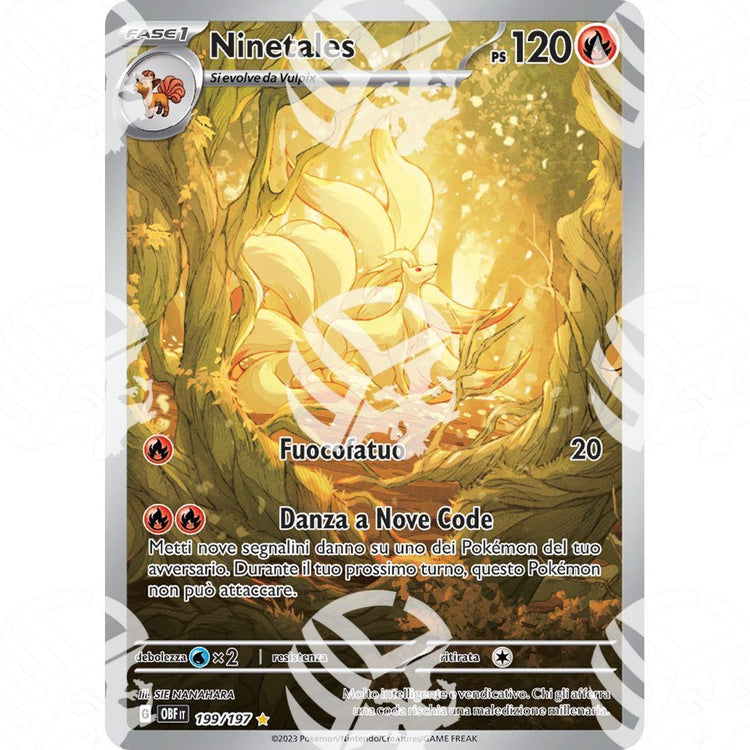Ossidiana Infuocata - Ninetales - Special Illustration Rare 199/197 - Warcard - Ossidiana Infuocata - Ninetales - Special Illustration Rare 199/197 i prezzi più bassi sul mercato, solo da www.warcardshop.com! Carte singole, box, buste e mazzi.