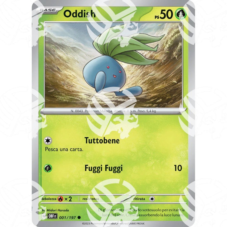 Ossidiana Infuocata - Oddish - 001/197 - Warcard - Ossidiana Infuocata - Oddish - 001/197 i prezzi più bassi sul mercato, solo da www.warcardshop.com! Carte singole, box, buste e mazzi.
