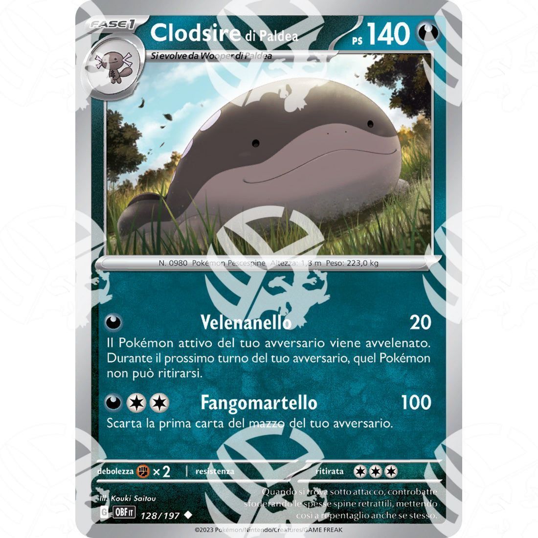 Ossidiana Infuocata - Paldean Clodsire - 128/197 - Warcard - Ossidiana Infuocata - Paldean Clodsire - 128/197 i prezzi più bassi sul mercato, solo da www.warcardshop.com! Carte singole, box, buste e mazzi.