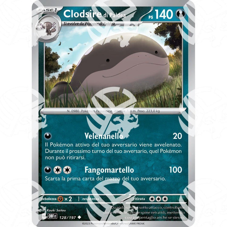 Ossidiana Infuocata - Paldean Clodsire - 128/197 - Warcard - Ossidiana Infuocata - Paldean Clodsire - 128/197 i prezzi più bassi sul mercato, solo da www.warcardshop.com! Carte singole, box, buste e mazzi.