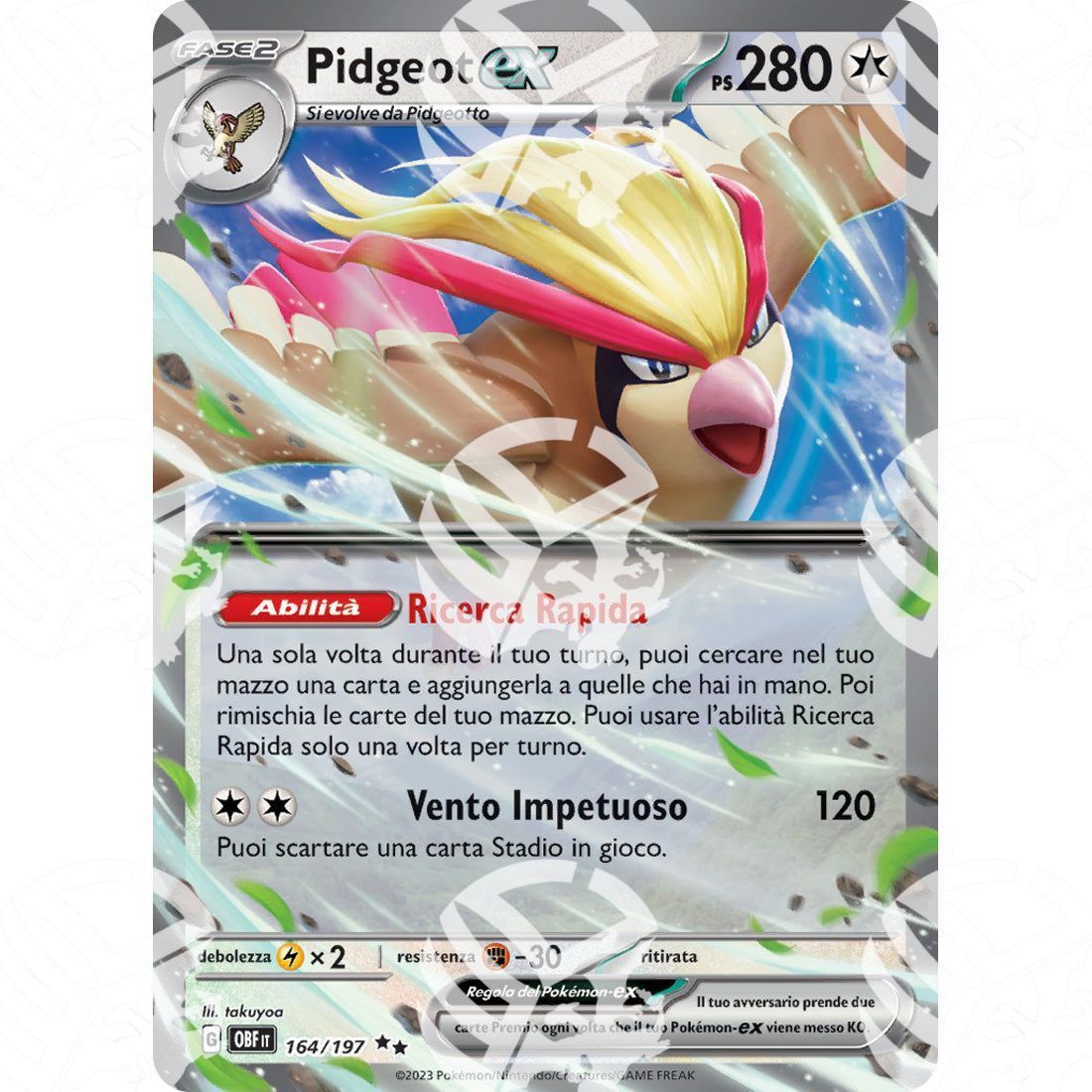 Ossidiana Infuocata - Pidgeot ex - 164/197 - Warcard - Ossidiana Infuocata - Pidgeot ex - 164/197 i prezzi più bassi sul mercato, solo da www.warcardshop.com! Carte singole, box, buste e mazzi.