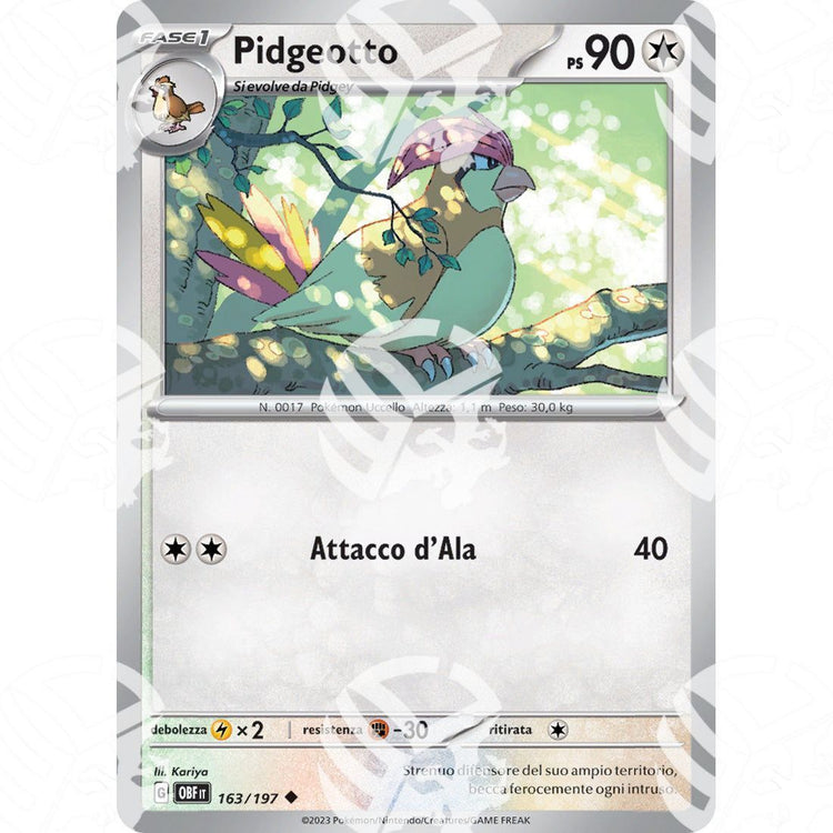 Ossidiana Infuocata - Pidgeotto - 163/197 - Warcard - Ossidiana Infuocata - Pidgeotto - 163/197 i prezzi più bassi sul mercato, solo da www.warcardshop.com! Carte singole, box, buste e mazzi.