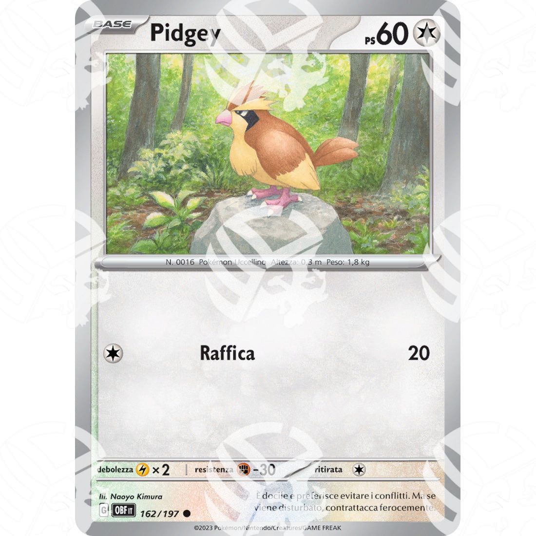 Ossidiana Infuocata - Pidgey - 162/197 - Warcard - Ossidiana Infuocata - Pidgey - 162/197 i prezzi più bassi sul mercato, solo da www.warcardshop.com! Carte singole, box, buste e mazzi.