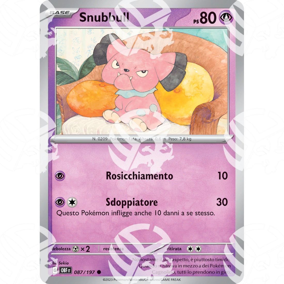 Ossidiana Infuocata - Snubbull - 087/197 - Warcard - Ossidiana Infuocata - Snubbull - 087/197 i prezzi più bassi sul mercato, solo da www.warcardshop.com! Carte singole, box, buste e mazzi.