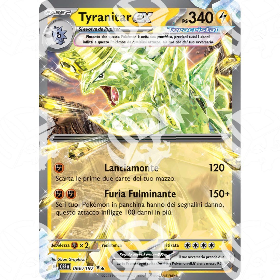 Ossidiana Infuocata - Tyranitar ex - 066/197 - Warcard - Ossidiana Infuocata - Tyranitar ex - 066/197 i prezzi più bassi sul mercato, solo da www.warcardshop.com! Carte singole, box, buste e mazzi.