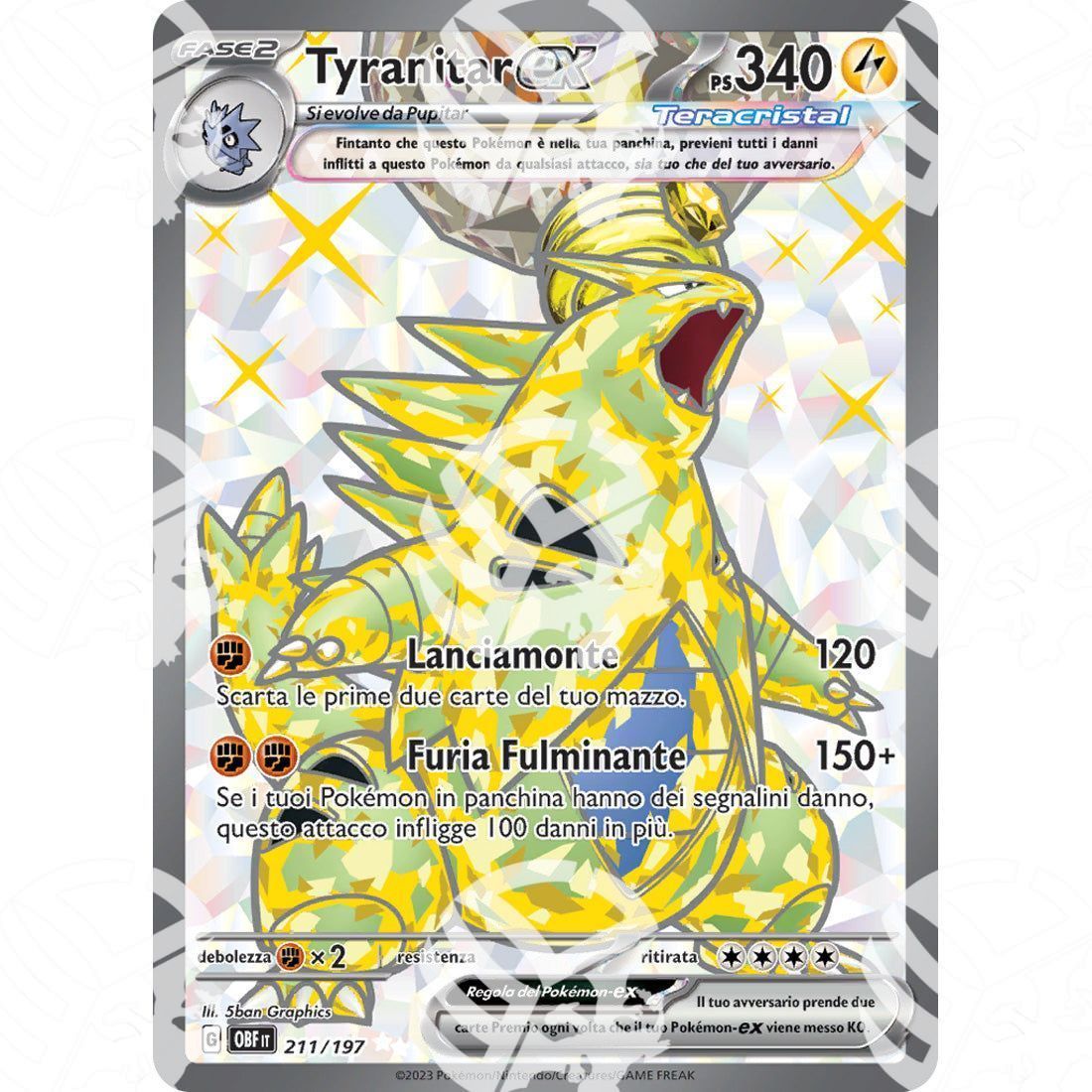 Ossidiana Infuocata - Tyranitar ex - 211/197 - Warcard - Ossidiana Infuocata - Tyranitar ex - 211/197 i prezzi più bassi sul mercato, solo da www.warcardshop.com! Carte singole, box, buste e mazzi.