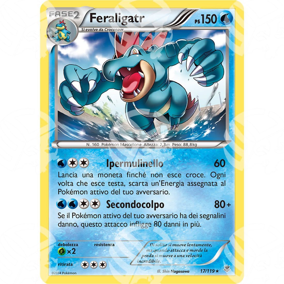 Forze Spettrali - Feraligatr - Holo Rare 17/119 - Warcard - Forze Spettrali - Feraligatr - Holo Rare 17/119 i prezzi più bassi sul mercato, solo da www.warcardshop.com! Carte singole, box, buste e mazzi.