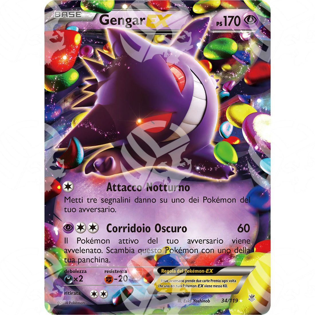 Forze Spettrali - Gengar EX - 34/119 - Warcard - Forze Spettrali - Gengar EX - 34/119 i prezzi più bassi sul mercato, solo da www.warcardshop.com! Carte singole, box, buste e mazzi.