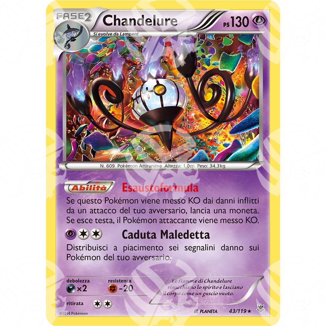Forze Spettrali - Chandelure - Holo Rare 43/119 - Warcard - Forze Spettrali - Chandelure - Holo Rare 43/119 i prezzi più bassi sul mercato, solo da www.warcardshop.com! Carte singole, box, buste e mazzi.