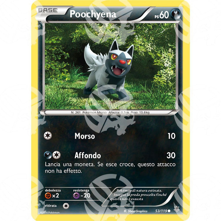 Forze Spettrali - Poochyena - 53/119 - Warcard - Forze Spettrali - Poochyena - 53/119 i prezzi più bassi sul mercato, solo da www.warcardshop.com! Carte singole, box, buste e mazzi.