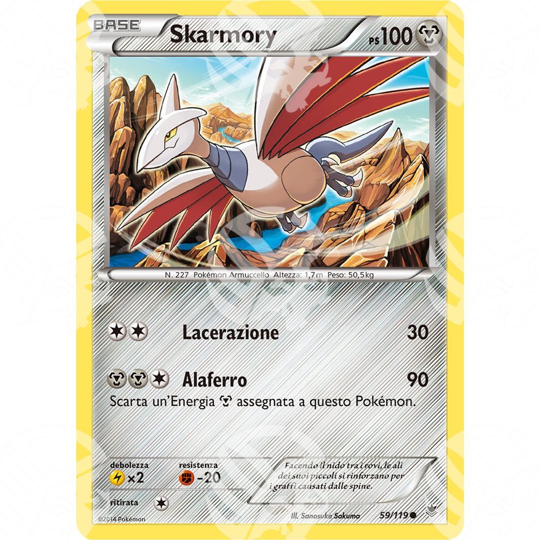 Forze Spettrali - Skarmory - 59/119 - Warcard - Forze Spettrali - Skarmory - 59/119 i prezzi più bassi sul mercato, solo da www.warcardshop.com! Carte singole, box, buste e mazzi.