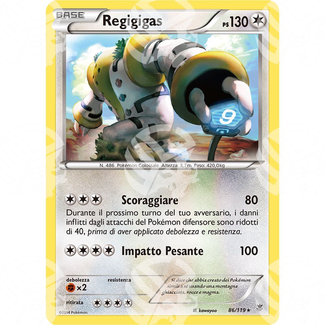 Forze Spettrali - Regigigas - Holo Rare 86/119 - Warcard - Forze Spettrali - Regigigas - Holo Rare 86/119 i prezzi più bassi sul mercato, solo da www.warcardshop.com! Carte singole, box, buste e mazzi.