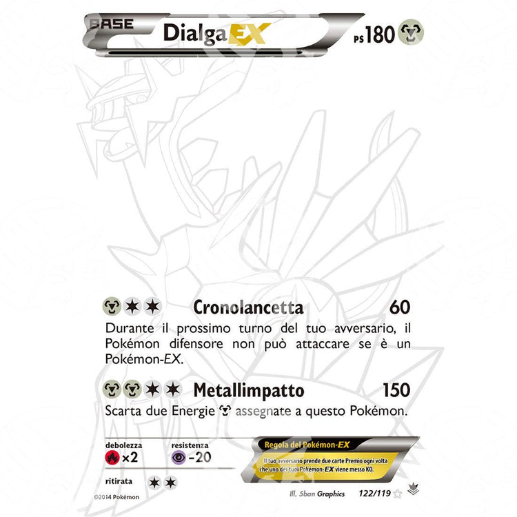 Forze Spettrali - Dialga EX - Secret Rare 122/119 - Warcard - Forze Spettrali - Dialga EX - Secret Rare 122/119 i prezzi più bassi sul mercato, solo da www.warcardshop.com! Carte singole, box, buste e mazzi.