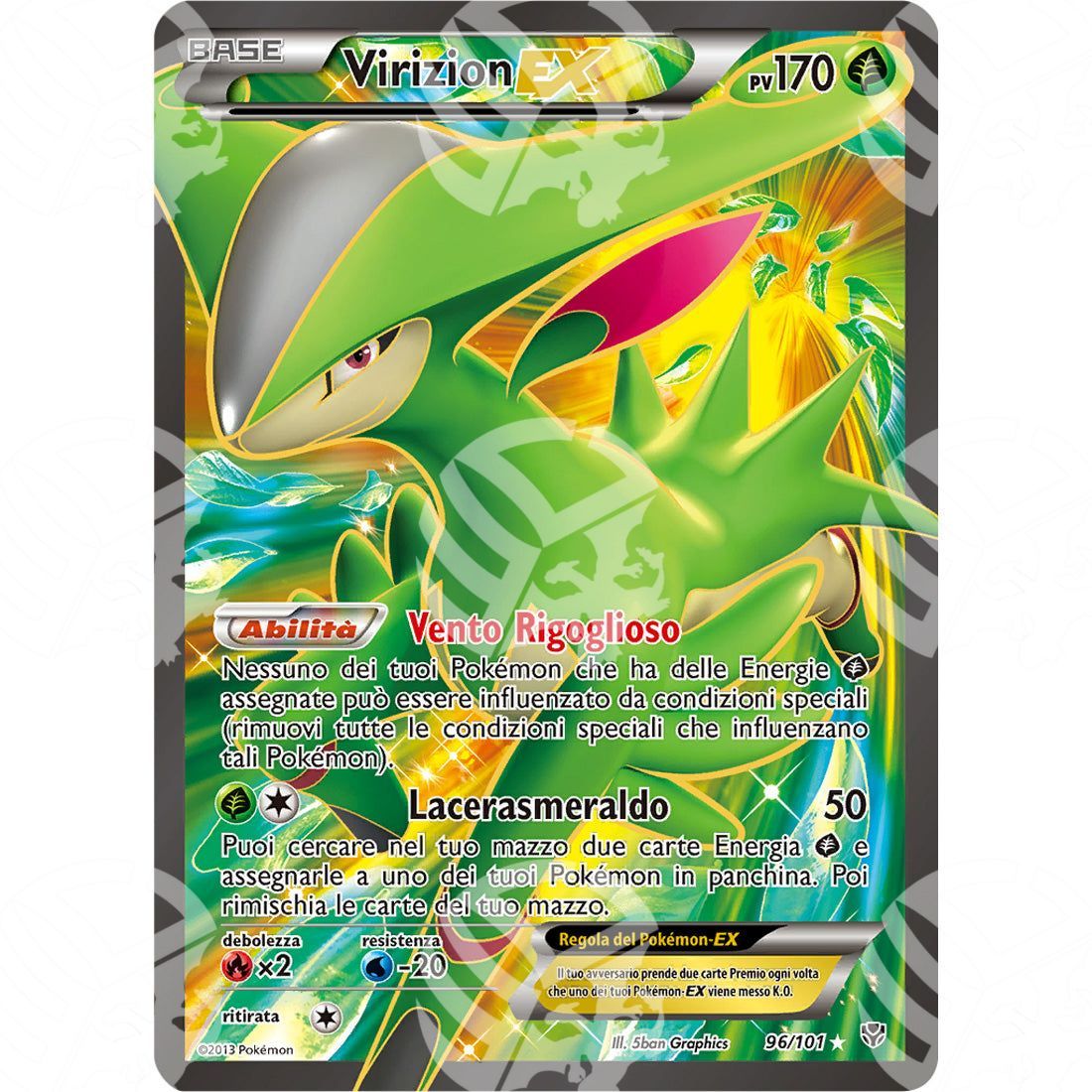 Esplosione Plasma - Virizion EX - Ultra Rare 96/101 - Warcard - Esplosione Plasma - Virizion EX - Ultra Rare 96/101 i prezzi più bassi sul mercato, solo da www.warcardshop.com! Carte singole, box, buste e mazzi.